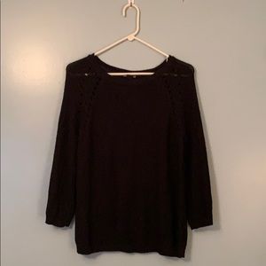 Knitted black sweater